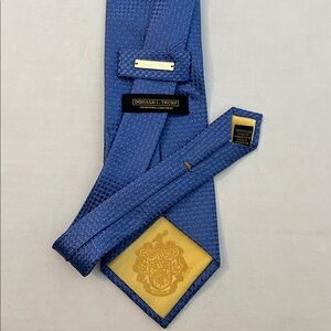 Donald J.Trump Signature Collection Silk Tie‎ Blue Textured Silk polkadot